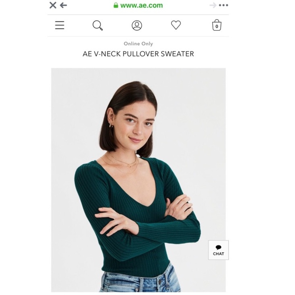 ISO AE v neck sweater/ long sleeve